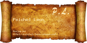 Peichel Leon névjegykártya
